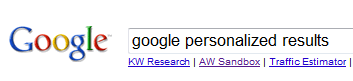 I can't stand personalized search! I can't even stand the idea of it!