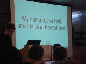 Joe Hall, Powerpoint